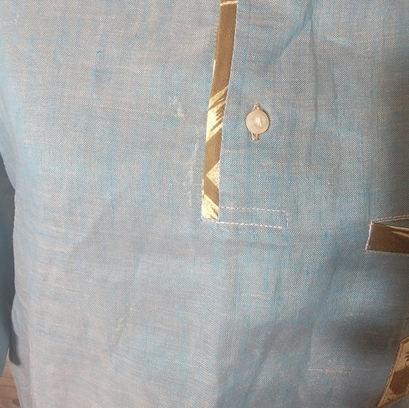 SMB Blue Dashiki Top - Picture 5 of 6